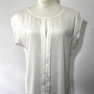 The Limited, ivory work blouse, L